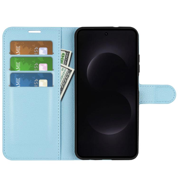 For Samsung Galaxy S26 Ultra 5G Litchi Texture Horizontal Flip Leather Phone Case with Holder