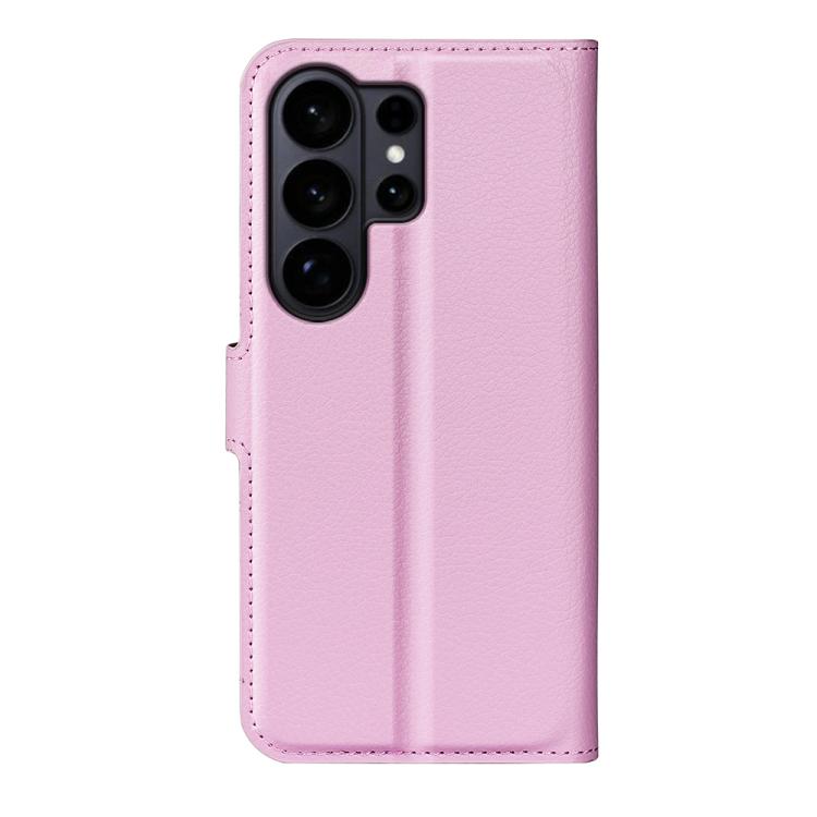For Samsung Galaxy S26 Ultra 5G Litchi Texture Horizontal Flip Leather Phone Case with Holder