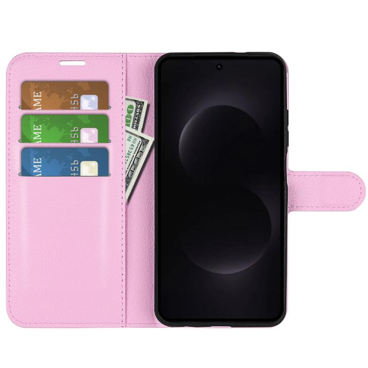 For Samsung Galaxy S26 Ultra 5G Litchi Texture Horizontal Flip Leather Phone Case with Holder