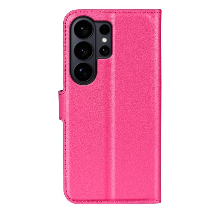 For Samsung Galaxy S26 Ultra 5G Litchi Texture Horizontal Flip Leather Phone Case with Holder