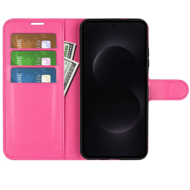 For Samsung Galaxy S26 Ultra 5G Litchi Texture Horizontal Flip Leather Phone Case with Holder