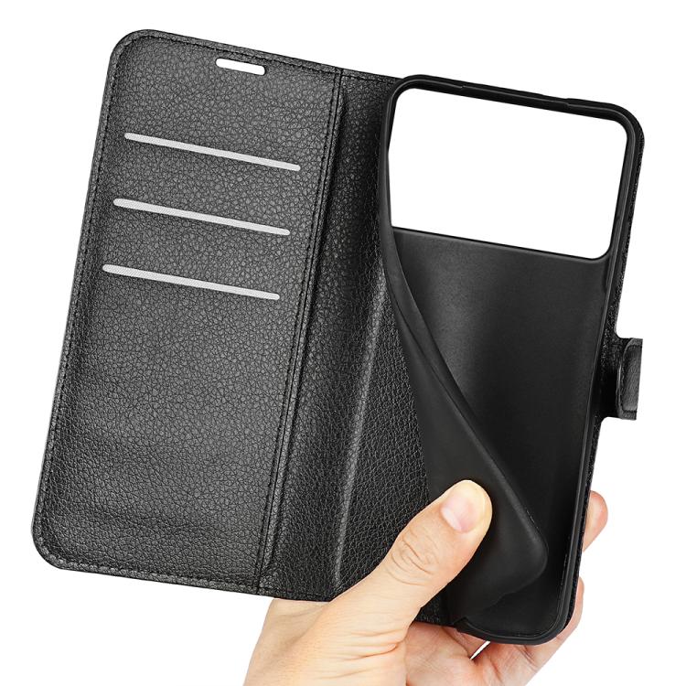 For Samsung Galaxy S26 Edge 5G Litchi Texture Horizontal Flip Leather Phone Case with Holder