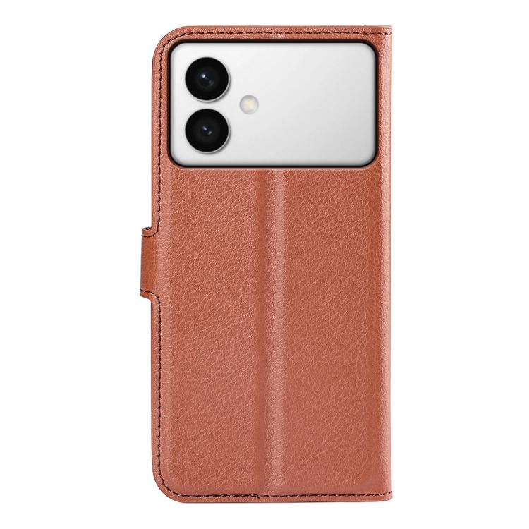 For Samsung Galaxy S26 Edge 5G Litchi Texture Horizontal Flip Leather Phone Case with Holder