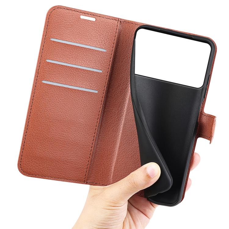 For Samsung Galaxy S26 Edge 5G Litchi Texture Horizontal Flip Leather Phone Case with Holder