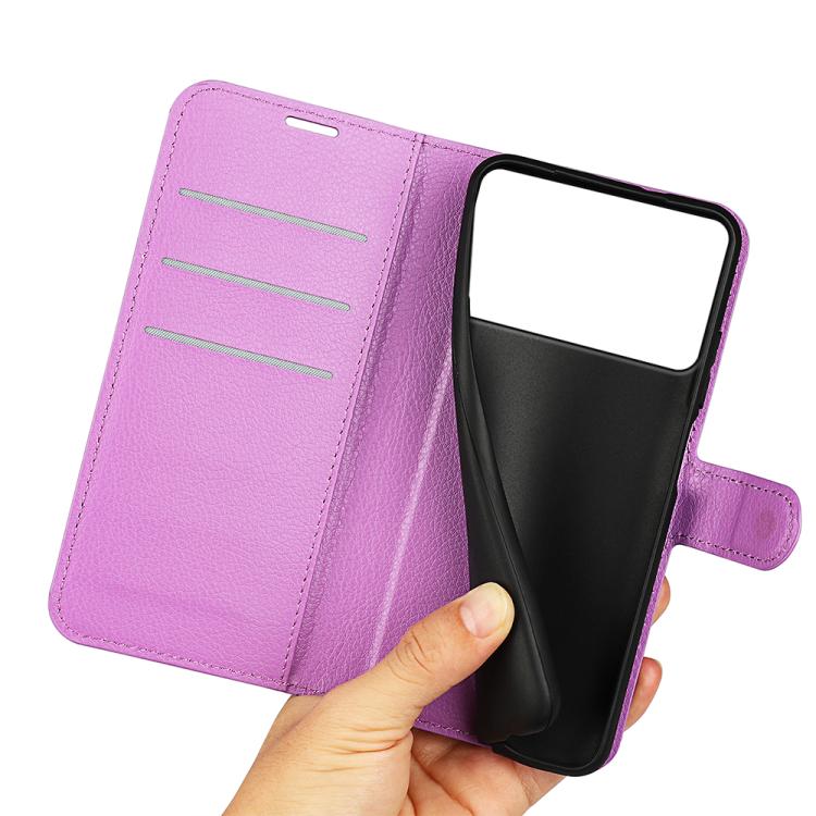 For Samsung Galaxy S26 Edge 5G Litchi Texture Horizontal Flip Leather Phone Case with Holder
