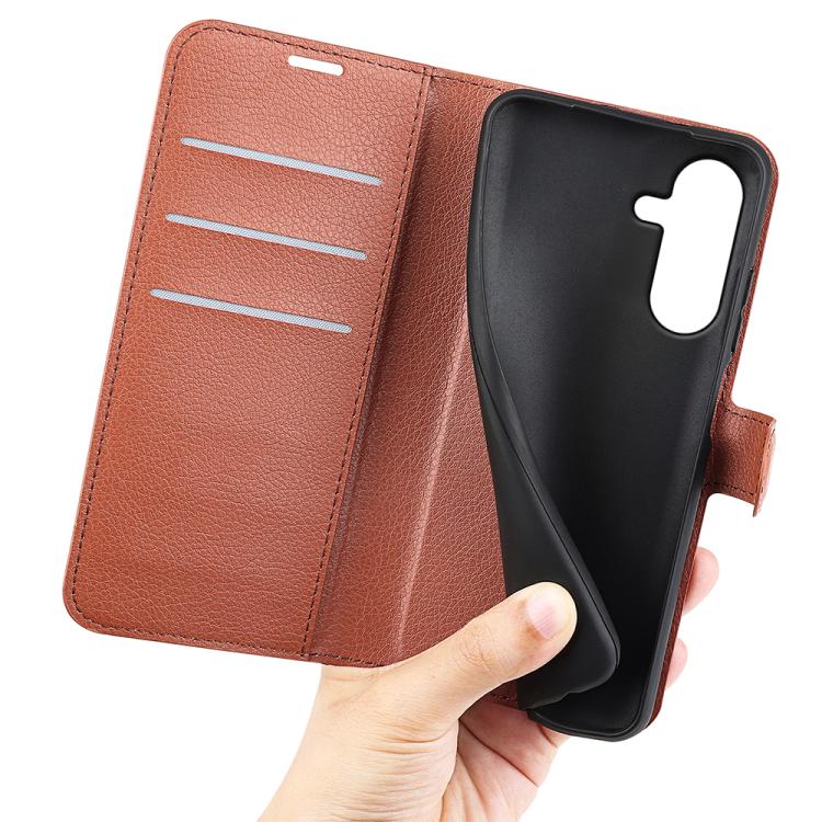 For Samsung Galaxy A27 5G Litchi Texture Horizontal Flip Leather Phone Case with Holder