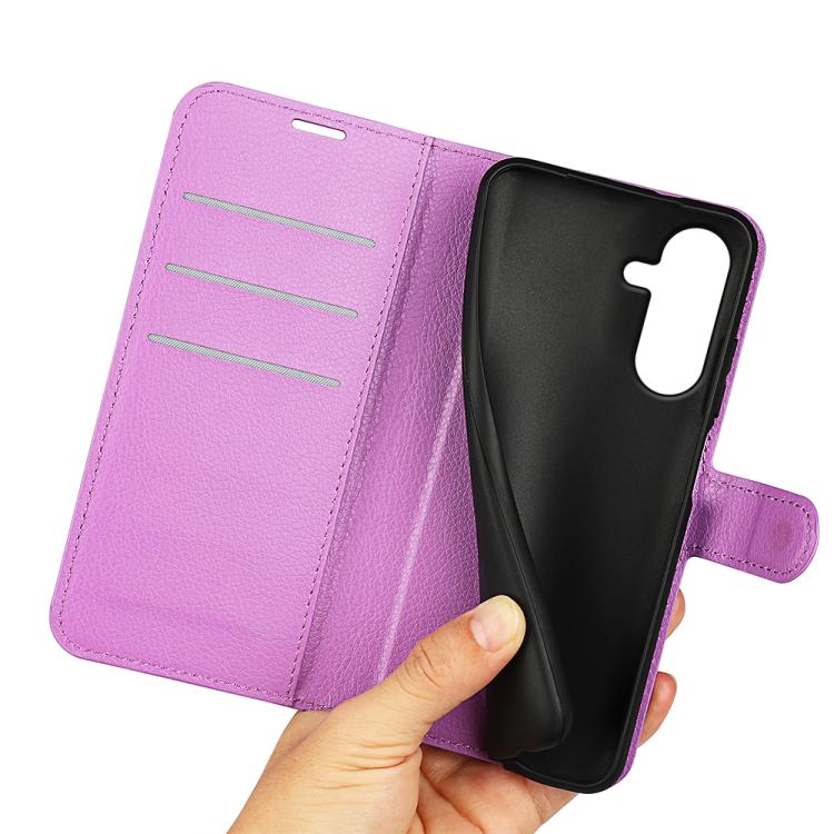 For Samsung Galaxy A27 5G Litchi Texture Horizontal Flip Leather Phone Case with Holder