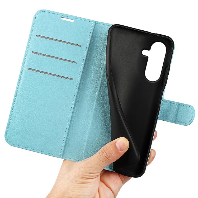 For Samsung Galaxy A27 5G Litchi Texture Horizontal Flip Leather Phone Case with Holder
