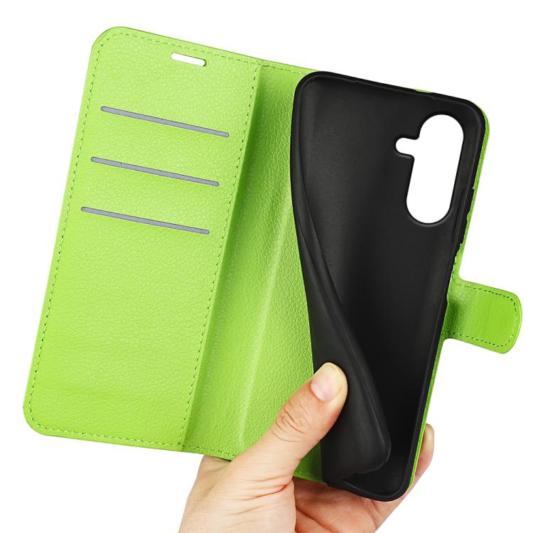 For Samsung Galaxy A27 5G Litchi Texture Horizontal Flip Leather Phone Case with Holder