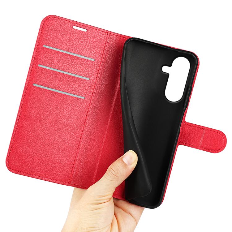 For Samsung Galaxy A27 5G Litchi Texture Horizontal Flip Leather Phone Case with Holder