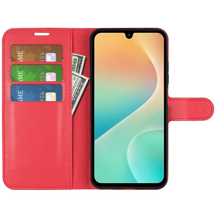For Samsung Galaxy M36 5G / F36 5G Litchi Texture Horizontal Flip Leather Phone Case with Holder