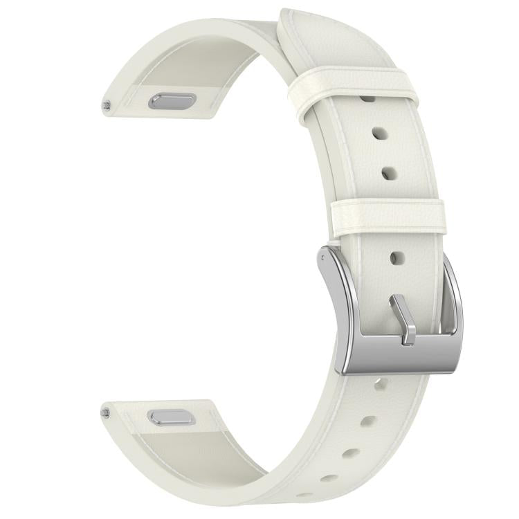 For Samsung Galaxy Watch 7 Press Button 20mm Leather Watch Band