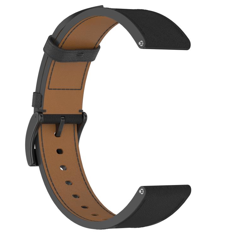 For Samsung Galaxy Watch 7 Press Button 20mm Leather Watch Band