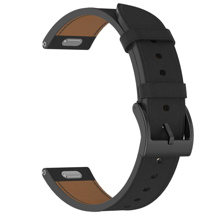 For Samsung Galaxy Watch 7 Press Button 20mm Leather Watch Band