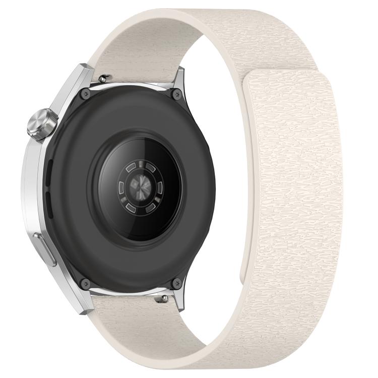 22mm Cloud Wood Grain Silicone Magnetic Watch Band