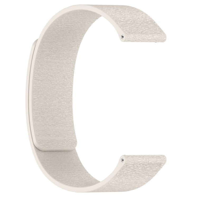 22mm Cloud Wood Grain Silicone Magnetic Watch Band