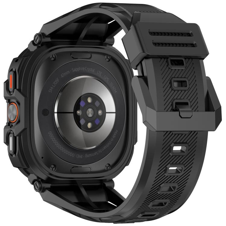 For Samsung Galaxy Watch Ultra 47mm / Ultra 2025 Armour Case Integrated TPU Quick Release Watch Band