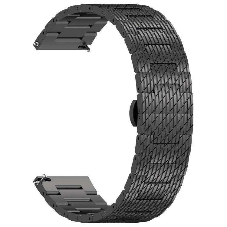 For OPPO Watch X2 Twill Texture Stainless Steel Metal Watch Band