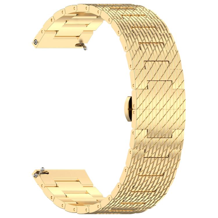 For OPPO Watch X2 Twill Texture Stainless Steel Metal Watch Band