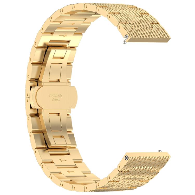 For OPPO Watch X2 Twill Texture Stainless Steel Metal Watch Band
