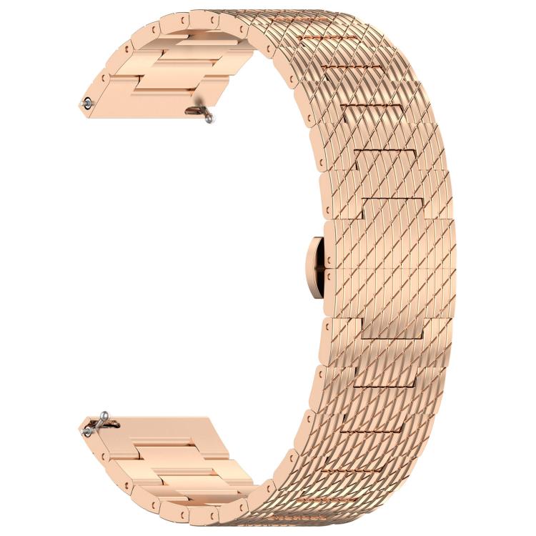 For OPPO Watch X2 Twill Texture Stainless Steel Metal Watch Band