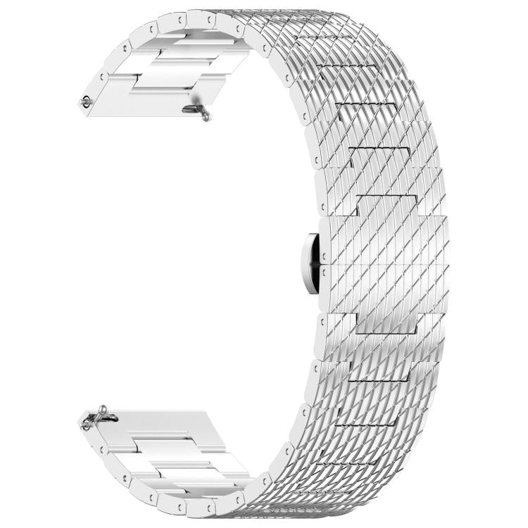 For OPPO Watch X2 Twill Texture Stainless Steel Metal Watch Band