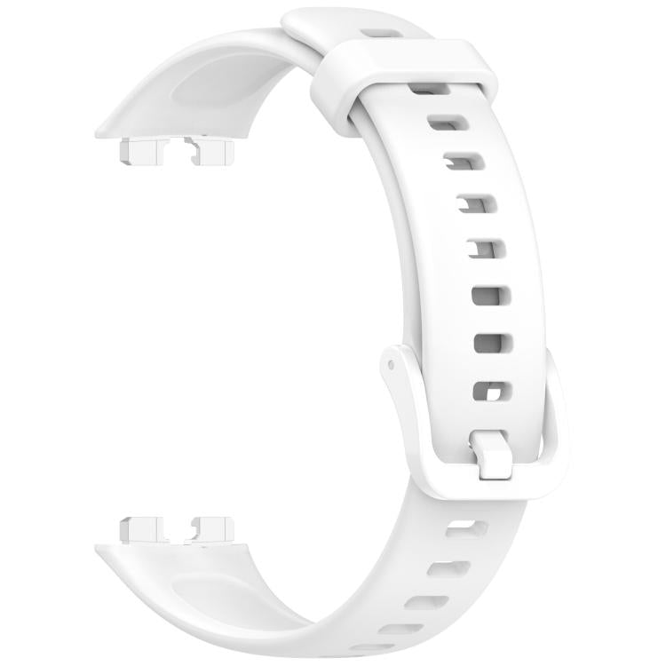 For Huawei Band 10 / 10 NFC / 9 / 9 NFC Metal Head Color Buckle Silicone Watch Band