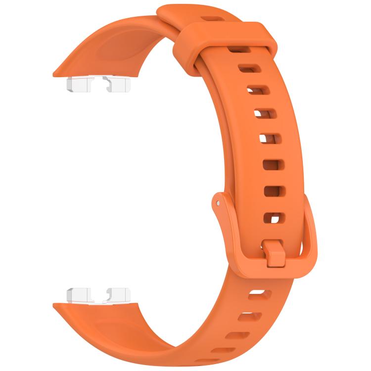 For Huawei Band 10 / 10 NFC / 9 / 9 NFC Metal Head Color Buckle Silicone Watch Band