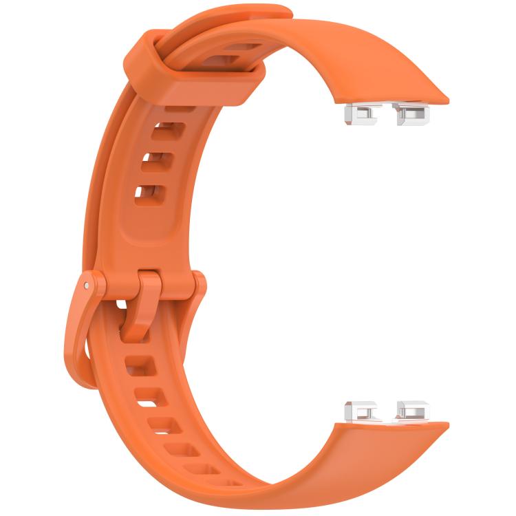 For Huawei Band 10 / 10 NFC / 9 / 9 NFC Metal Head Color Buckle Silicone Watch Band
