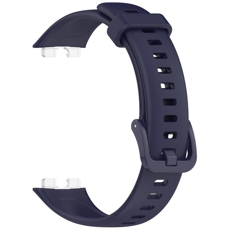 For Huawei Band 10 / 10 NFC / 9 / 9 NFC Metal Head Color Buckle Silicone Watch Band