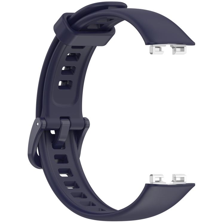 For Huawei Band 10 / 10 NFC / 9 / 9 NFC Metal Head Color Buckle Silicone Watch Band