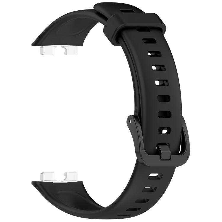 For Huawei Band 10 / 10 NFC / 9 / 9 NFC Metal Head Color Buckle Silicone Watch Band