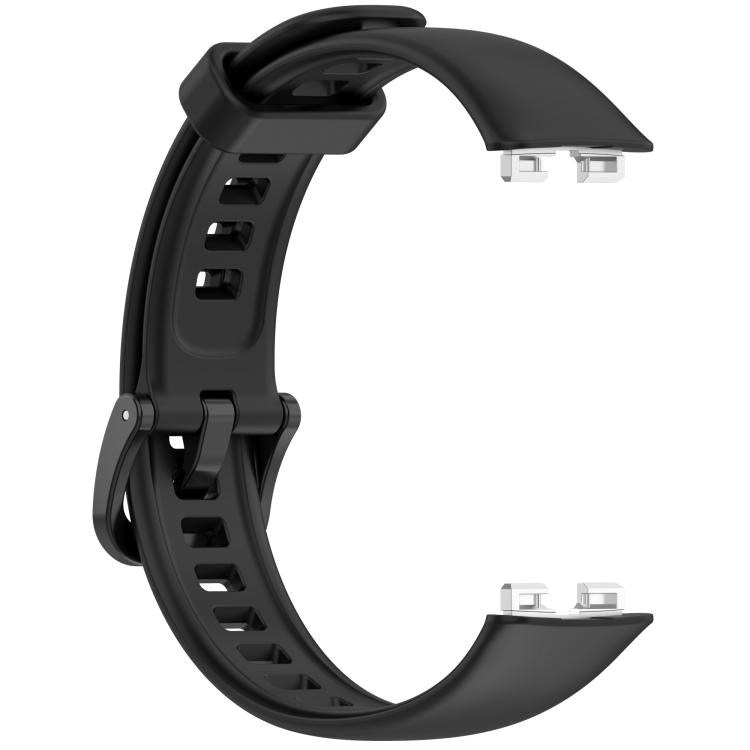 For Huawei Band 10 / 10 NFC / 9 / 9 NFC Metal Head Color Buckle Silicone Watch Band
