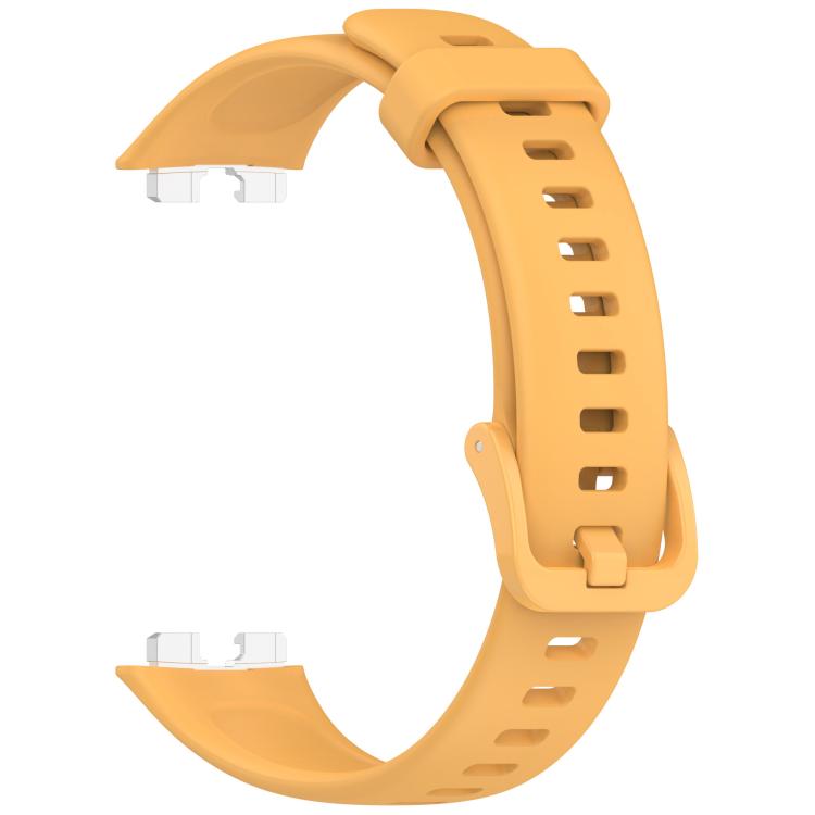 For Huawei Band 10 / 10 NFC / 9 / 9 NFC Metal Head Color Buckle Silicone Watch Band