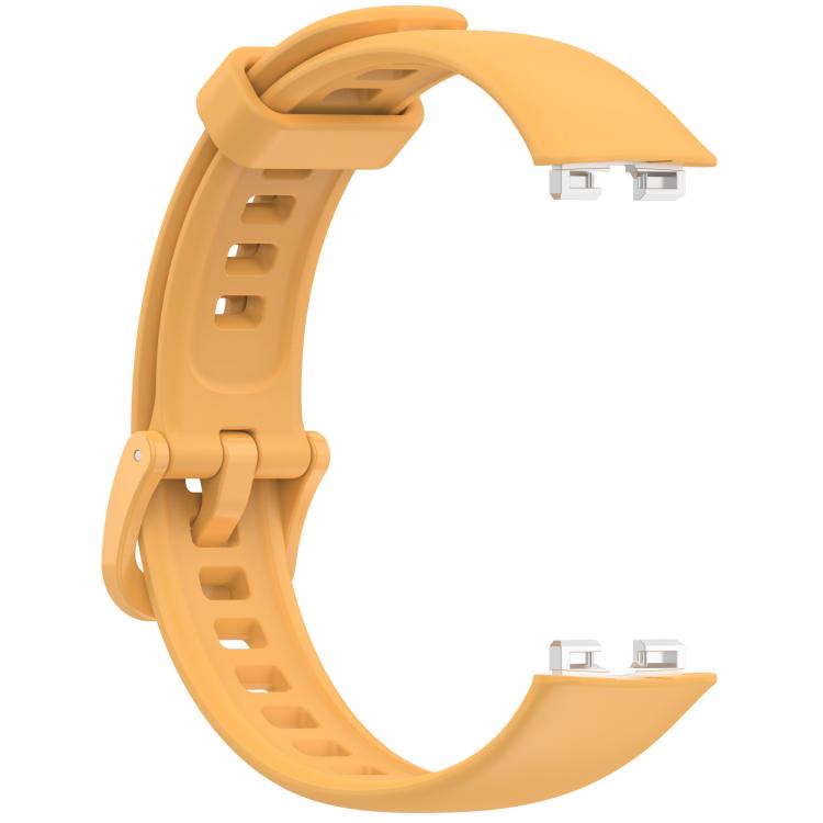 For Huawei Band 10 / 10 NFC / 9 / 9 NFC Metal Head Color Buckle Silicone Watch Band
