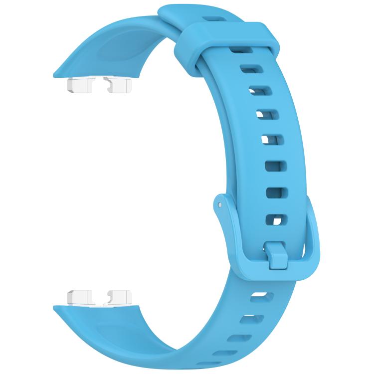 For Huawei Band 10 / 10 NFC / 9 / 9 NFC Metal Head Color Buckle Silicone Watch Band