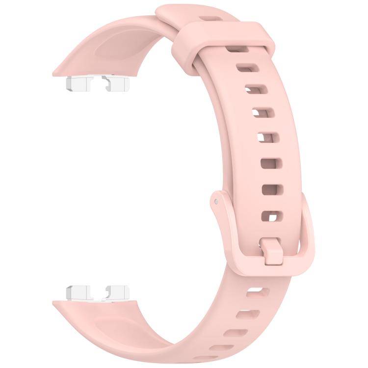 For Huawei Band 10 / 10 NFC / 9 / 9 NFC Metal Head Color Buckle Silicone Watch Band