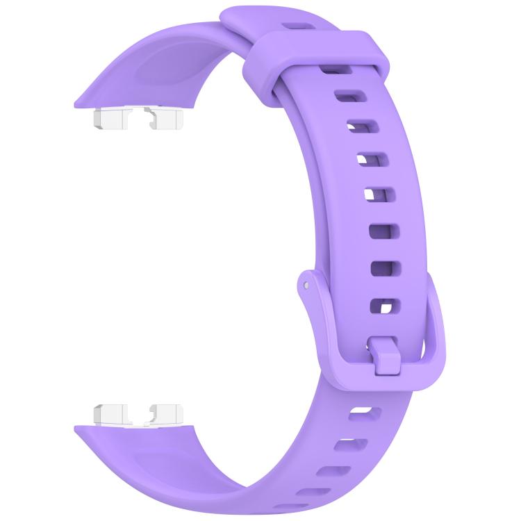 For Huawei Band 10 / 10 NFC / 9 / 9 NFC Metal Head Color Buckle Silicone Watch Band