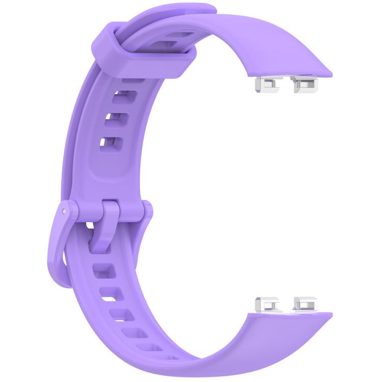 For Huawei Band 10 / 10 NFC / 9 / 9 NFC Metal Head Color Buckle Silicone Watch Band