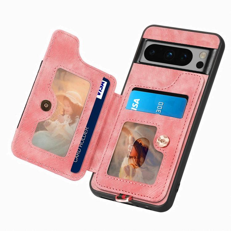 For Google Pixel 6a Retro Skin-feel Ring Multi-card Wallet Phone Case