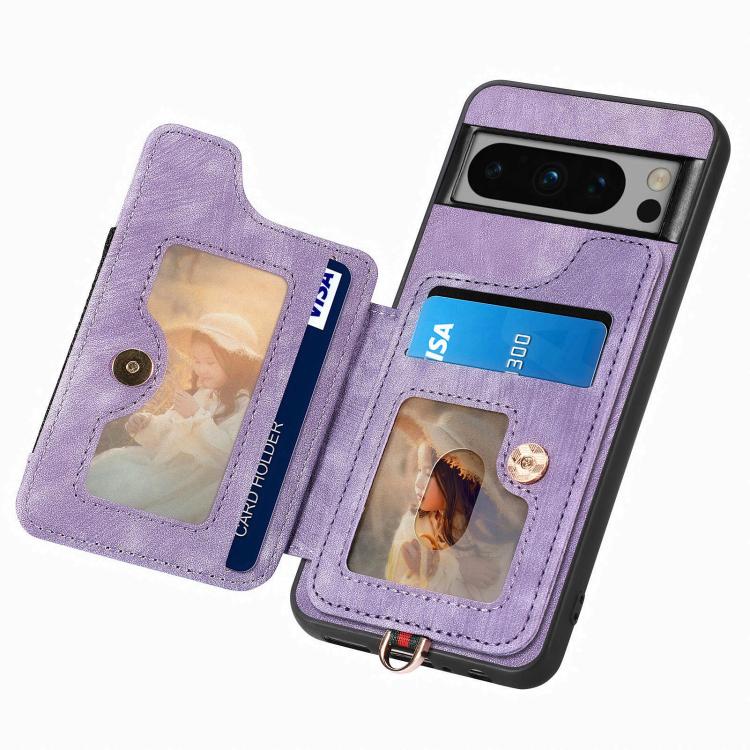 For Google Pixel 6a Retro Skin-feel Ring Multi-card Wallet Phone Case