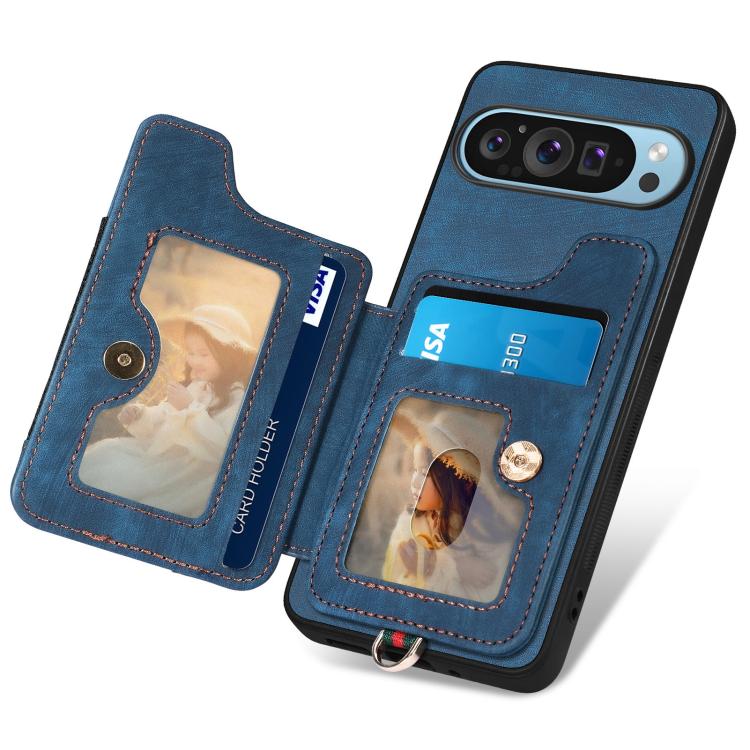 For Google Pixel 10 / 10 Pro Retro Skin-feel Ring Multi-card Wallet Phone Case