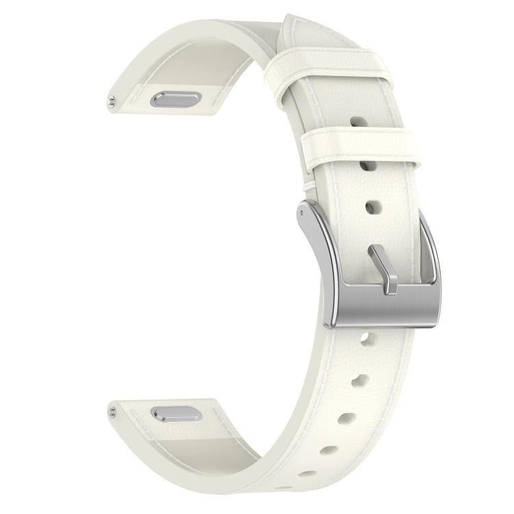 For Amazfit Active Press Button 20mm Leather Watch Band