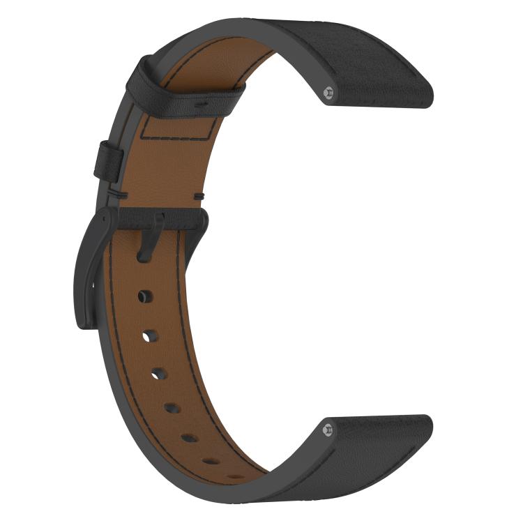 For Amazfit Active Press Button 20mm Leather Watch Band
