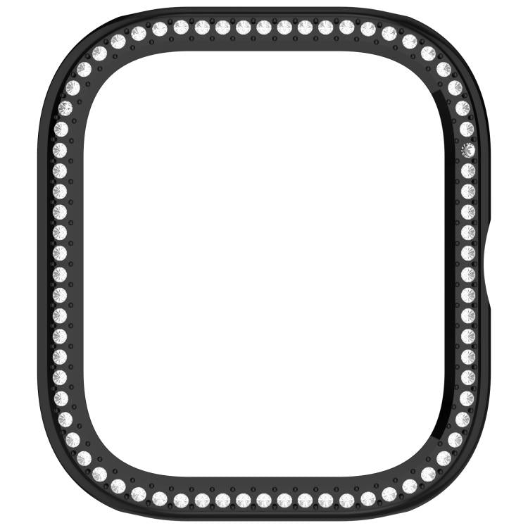 For Redmi Watch 5 Single Row Diamond Half Coverage PC Hollow Watch Protective Case