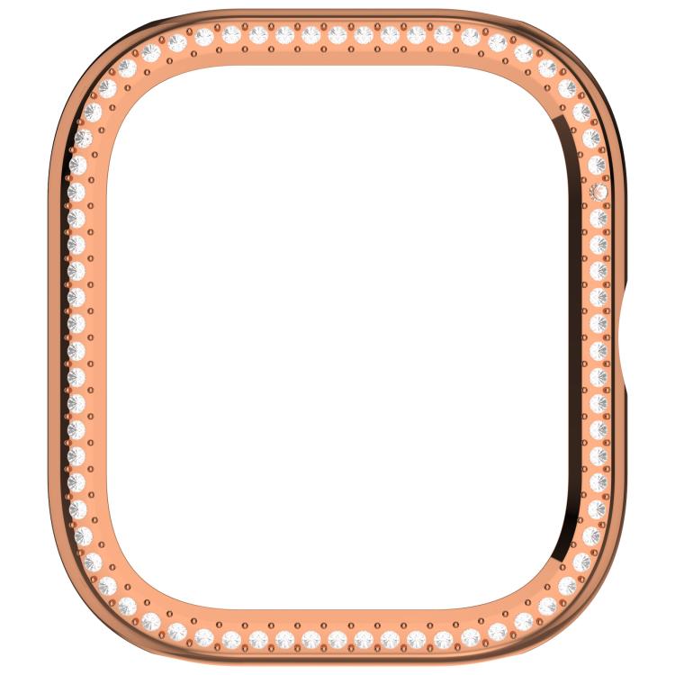 For Redmi Watch 5 Single Row Diamond Half Coverage PC Hollow Watch Protective Case