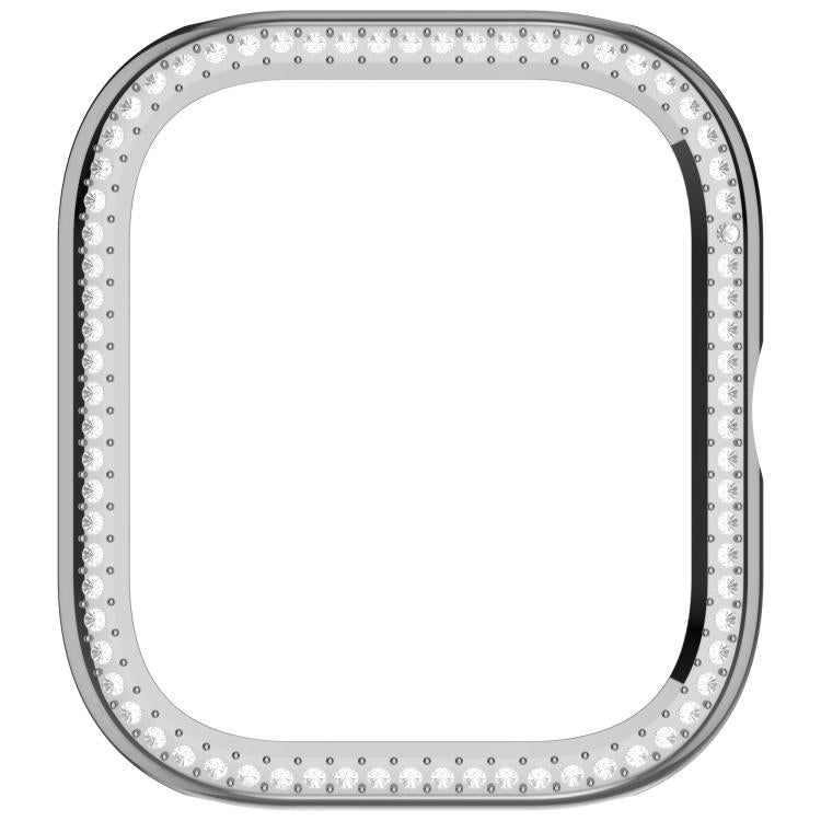 For Redmi Watch 5 Single Row Diamond Half Coverage PC Hollow Watch Protective Case