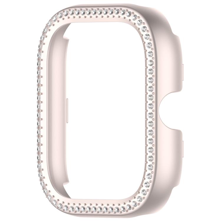 For Redmi Watch 5 Single Row Diamond Half Coverage PC Hollow Watch Protective Case