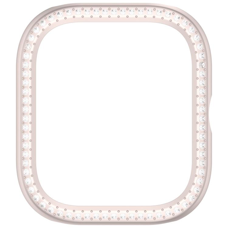 For Redmi Watch 5 Single Row Diamond Half Coverage PC Hollow Watch Protective Case