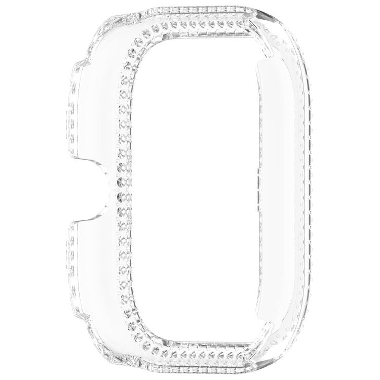 For Redmi Watch 5 Single Row Diamond Half Coverage PC Hollow Watch Protective Case